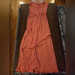 women medium maxi dress Max Studio, red with white accent